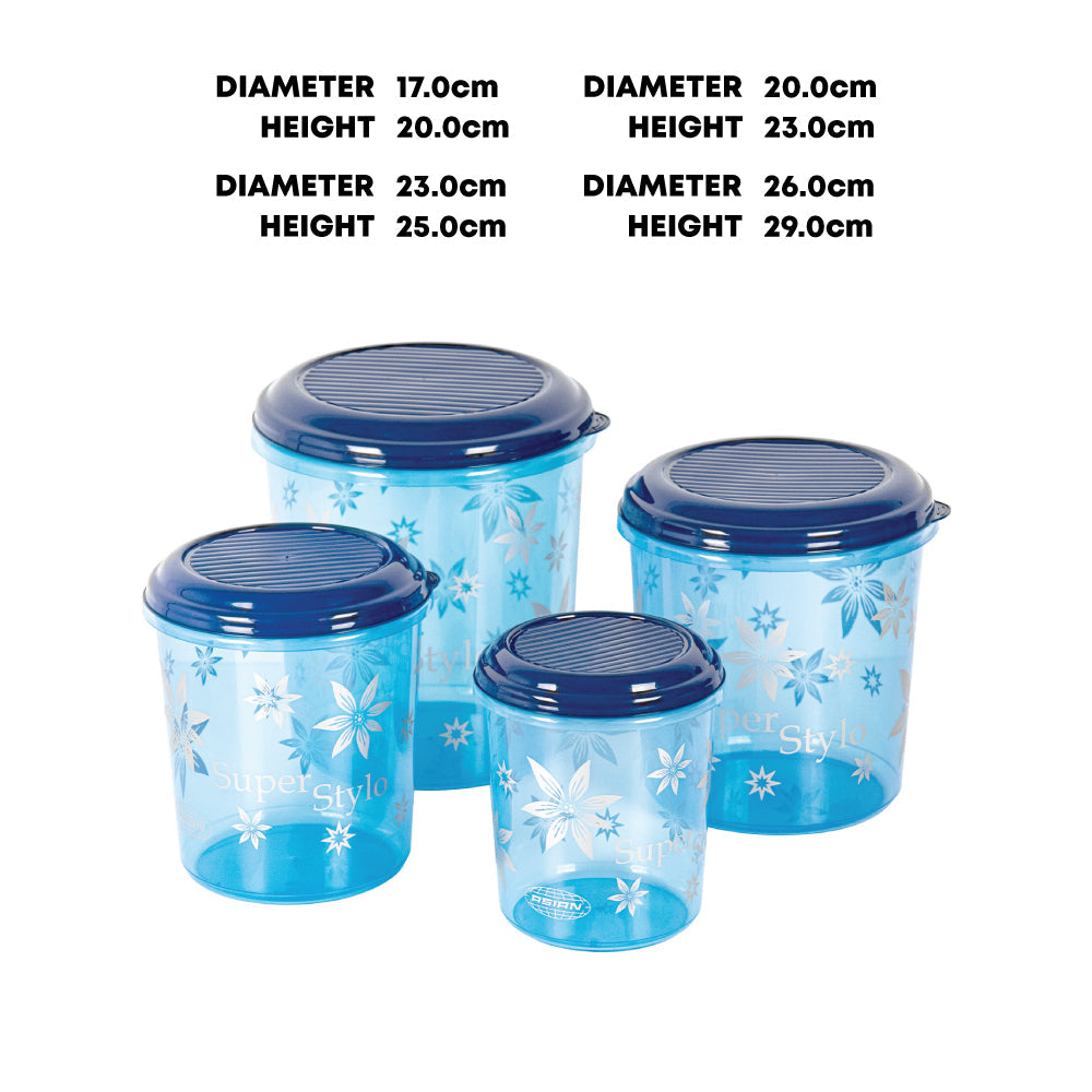 Durane Super Stylo Jar Set 4pc