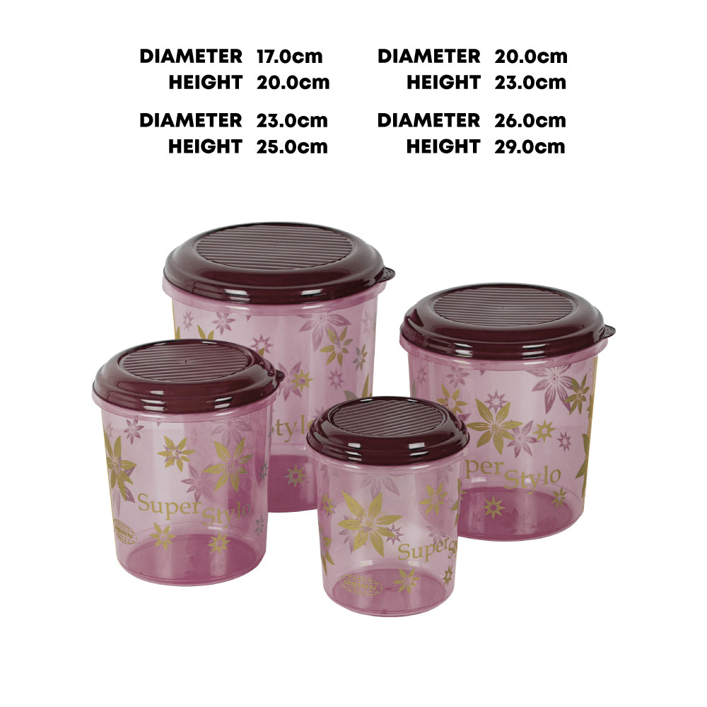 Durane Super Stylo Jar Set 4pc