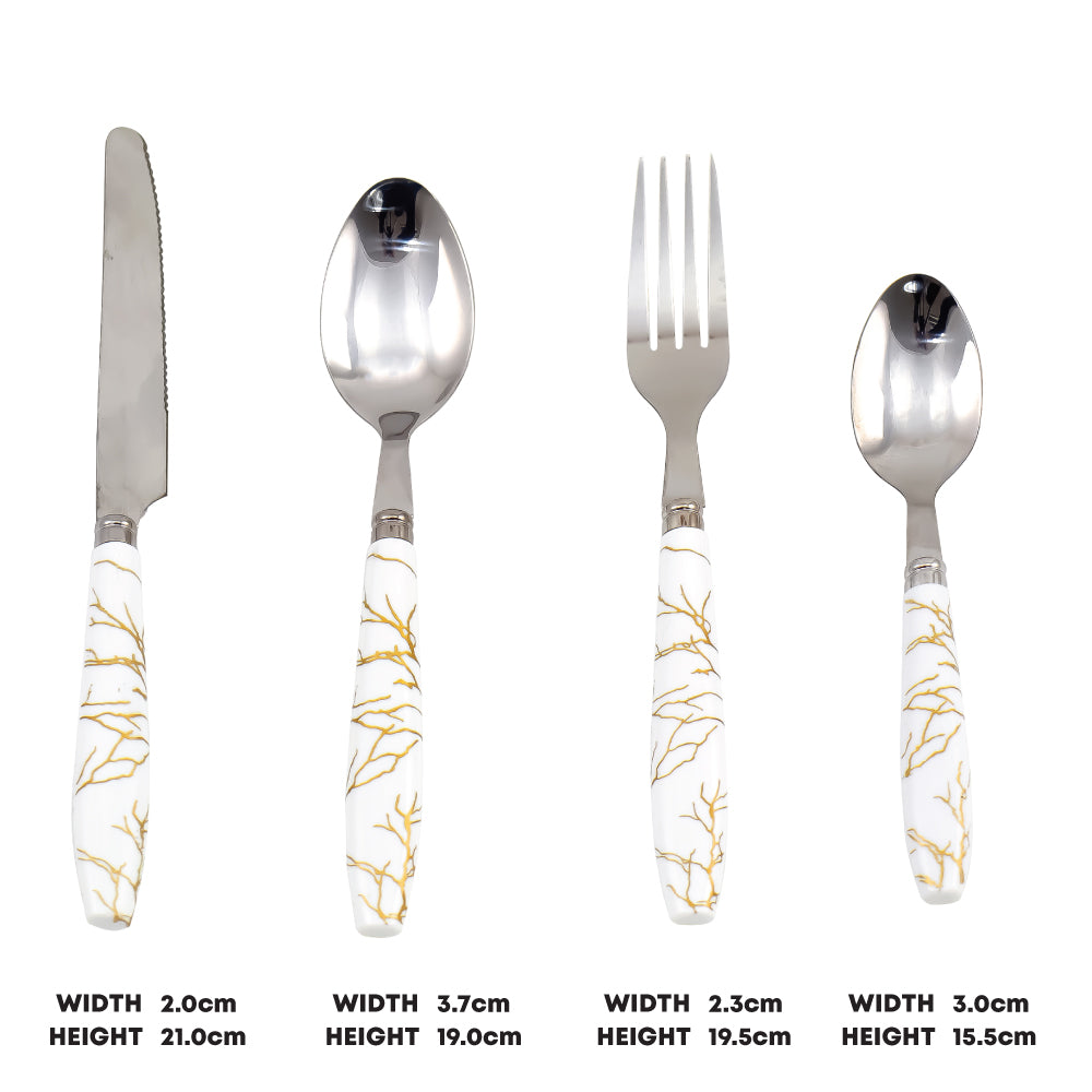 Durane Marbled Cutlery Set 24pc