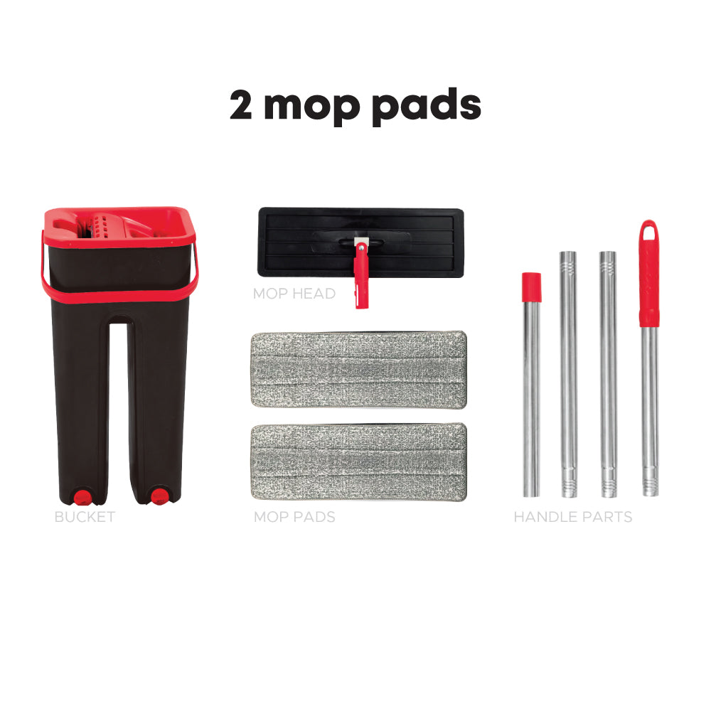 SQ Professional Flat Mop & Bucket