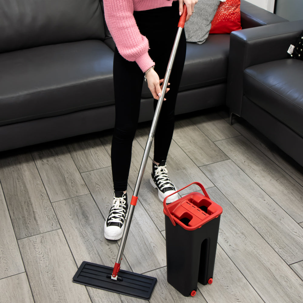 SQ Professional Flat Mop & Bucket