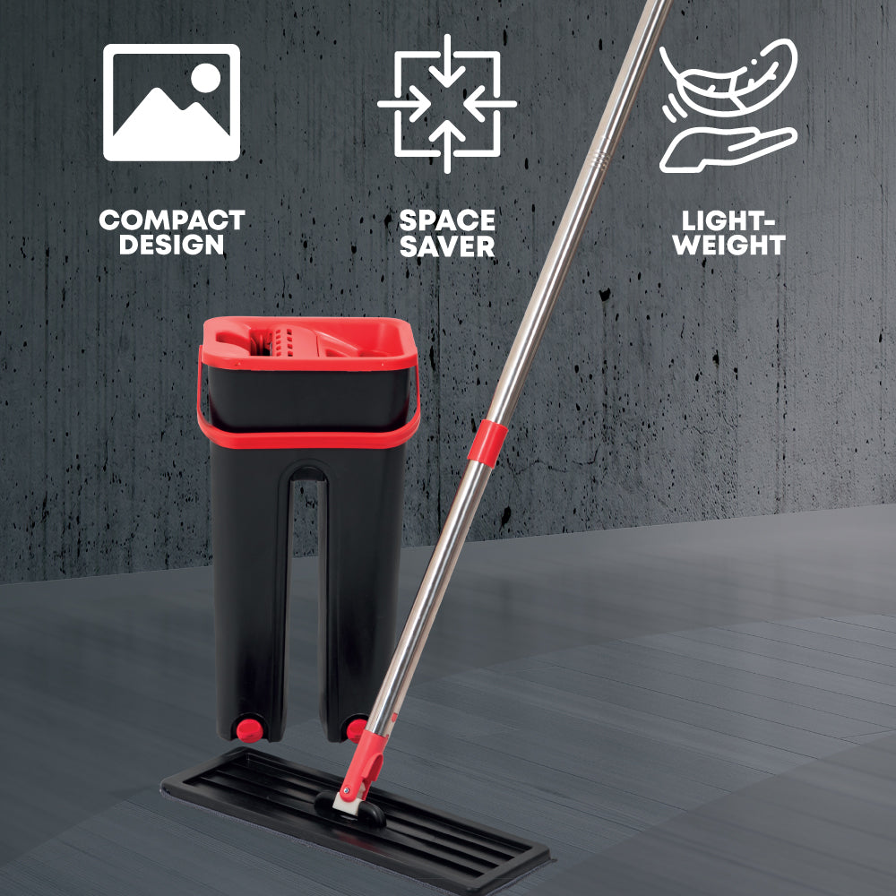 SQ Professional Flat Mop & Bucket