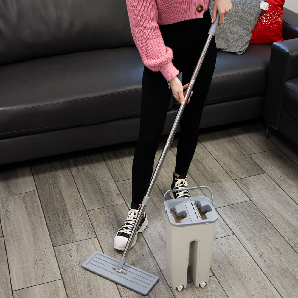 SQ Professional Flat Mop & Bucket