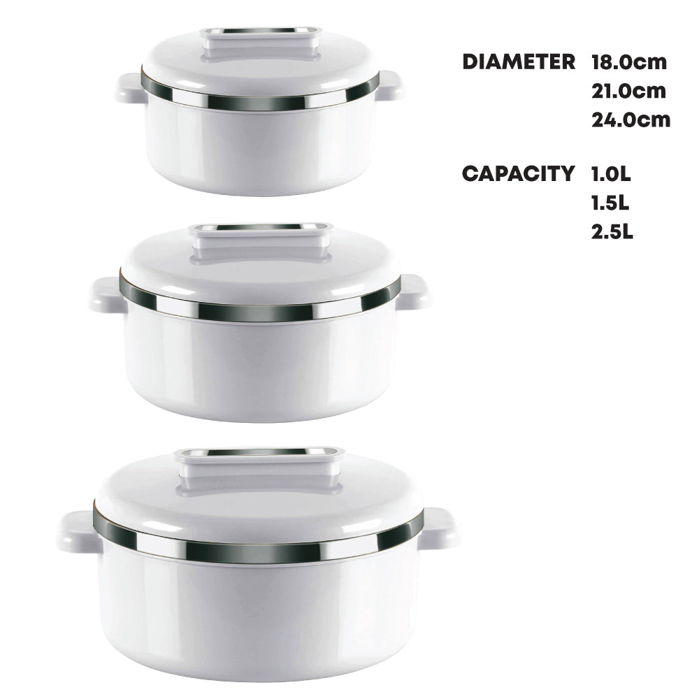 SQ Professional Curve Insulated Casserole Set 3pc