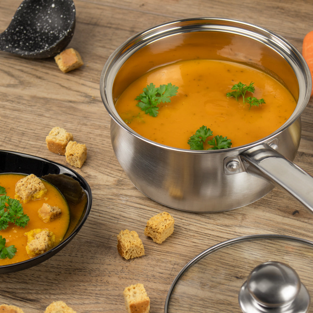Lustro Stainless Steel Saucepan Set 3pc