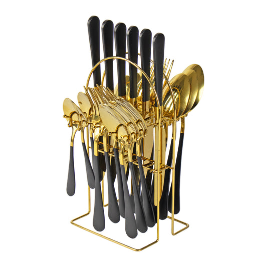 Luxury Cutlery Set Gold 24pc Set