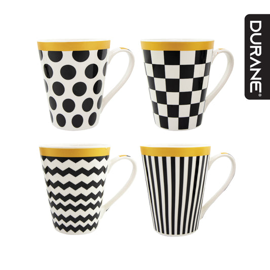 Durane Elemental Ceramic Mug 4pc Set