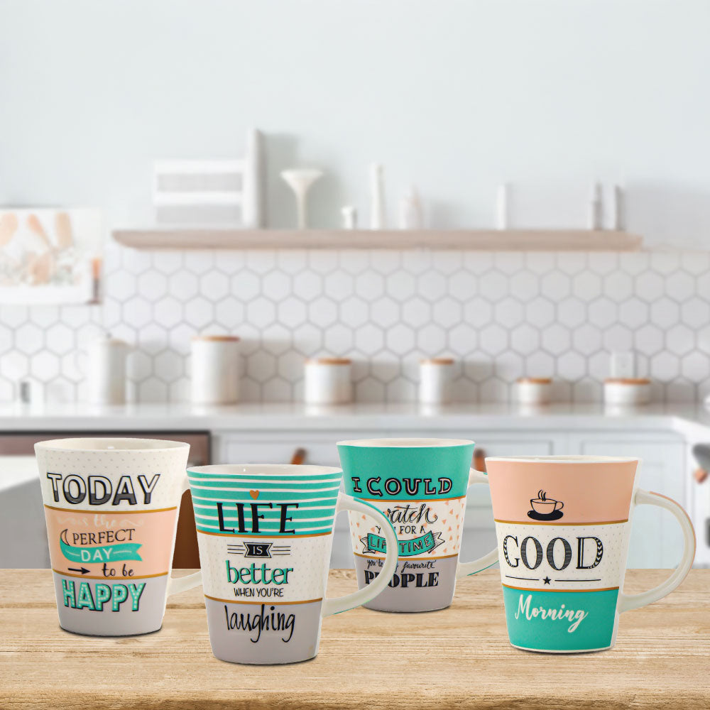 Durane Good Mood Ceramic Mug 4pcs Set
