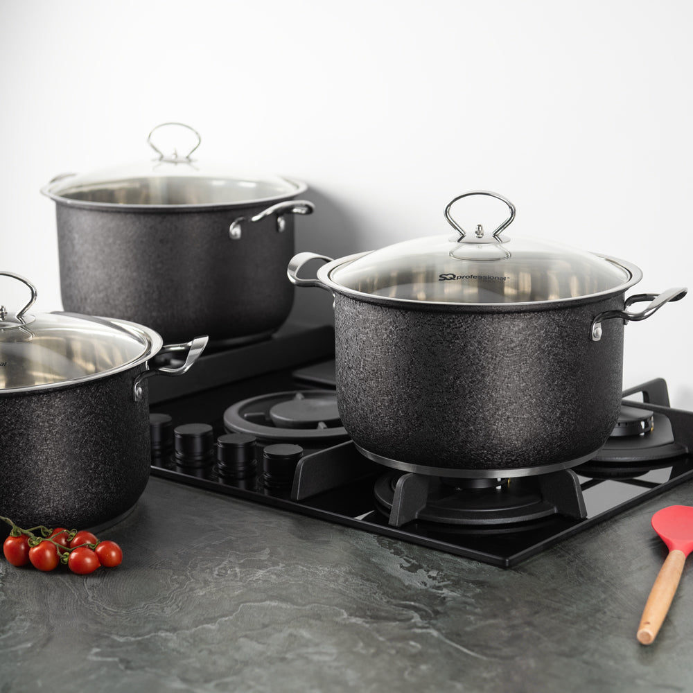 SQ Professional Epoque Stainless Steel Stockpot 3pc Set