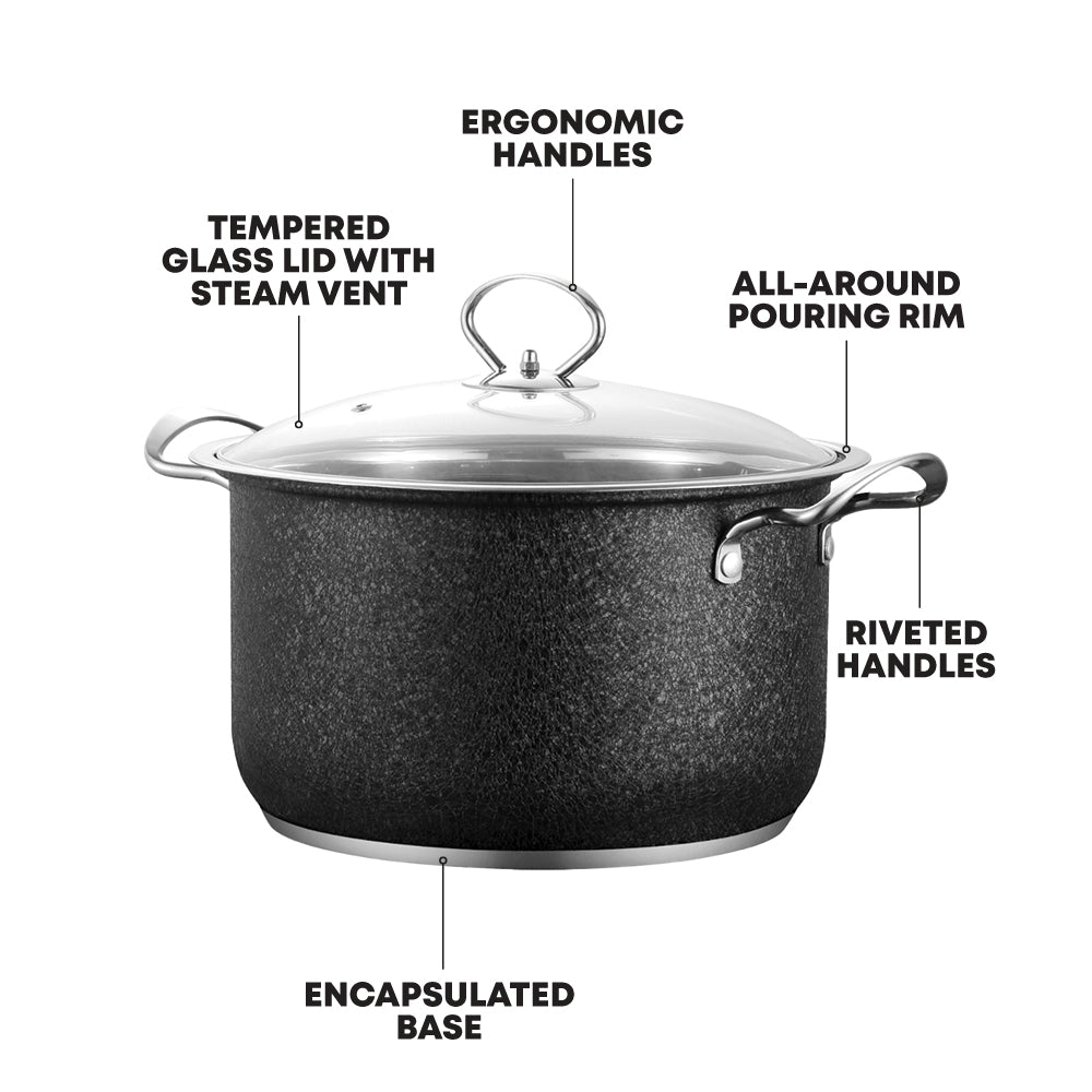SQ Professional Epoque Stainless Steel Stockpot 3pc Set