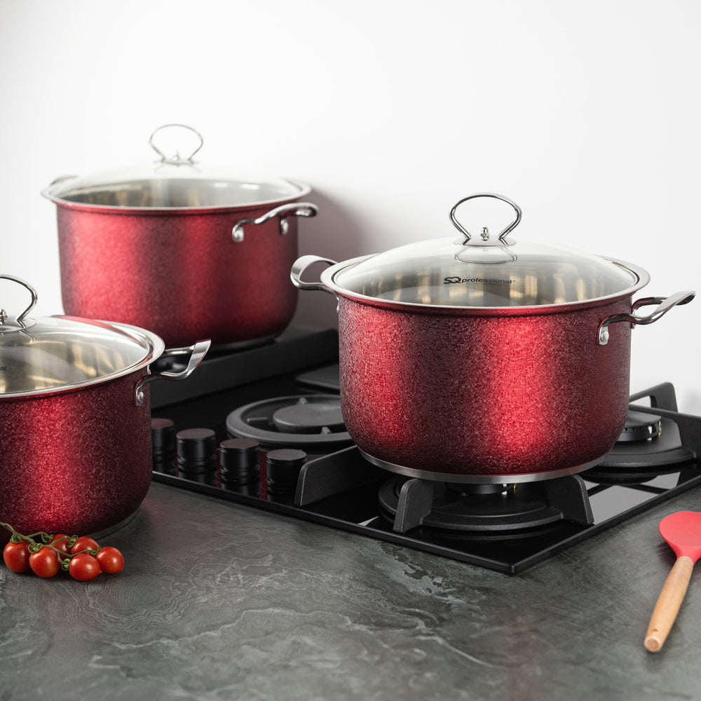 SQ Professional Epoque Stainless Steel Stockpot 3pc Set