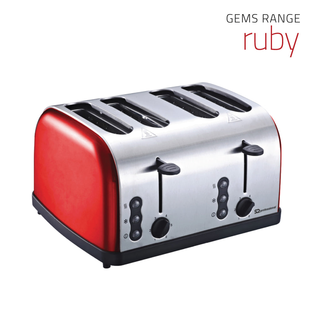 SQ Professional Gems Legacy Stainless Steel 4-slice Toaster