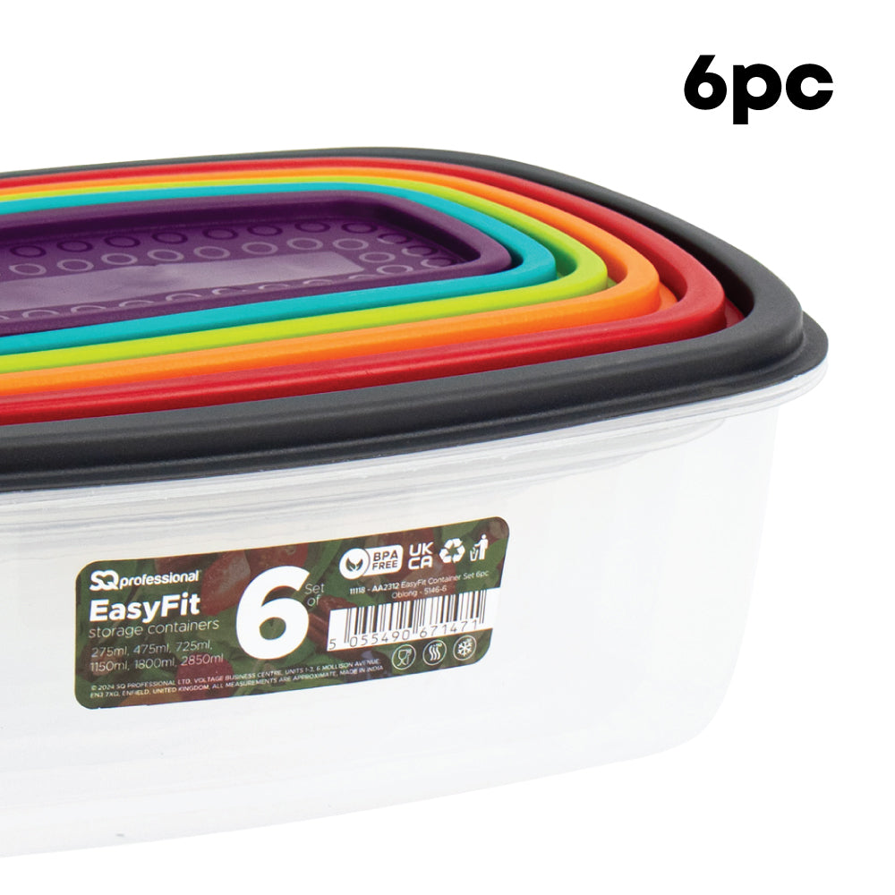 SQ Professional EasyFit Container Set Oblong