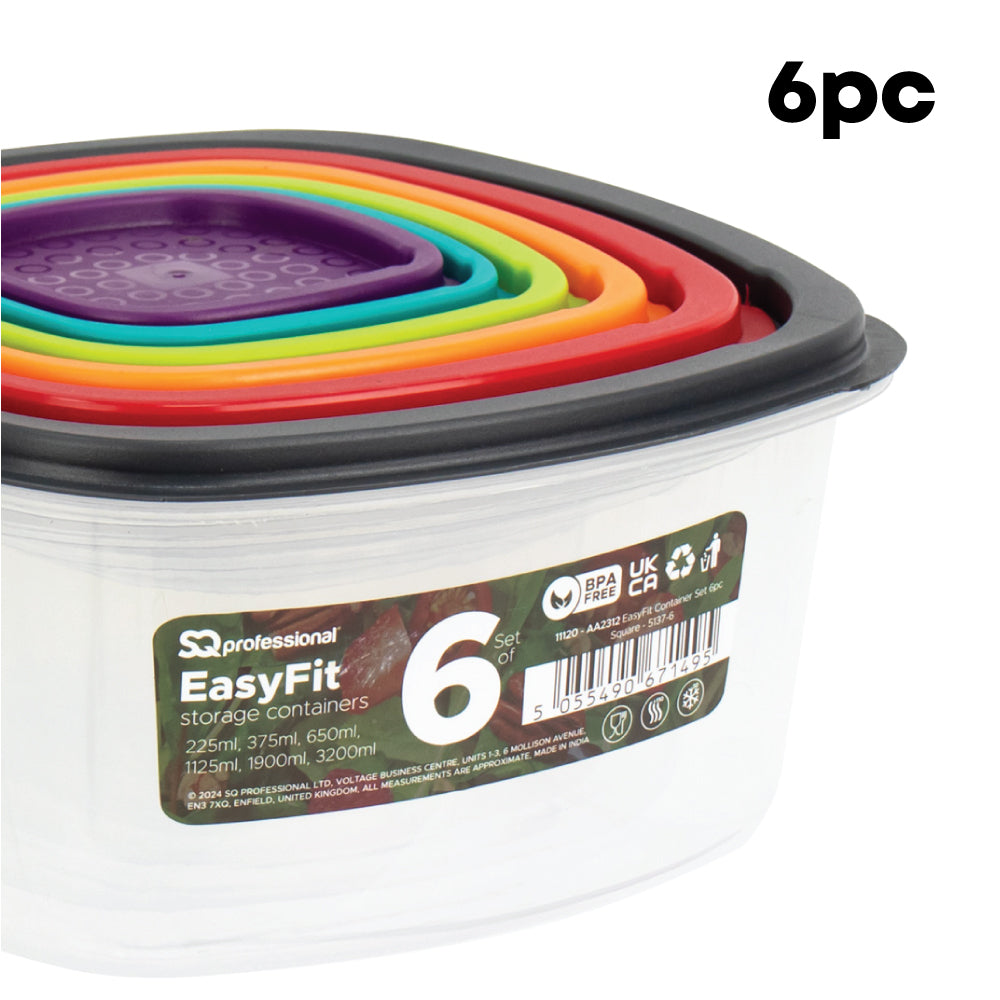 SQ Professional EasyFit Container Set Square