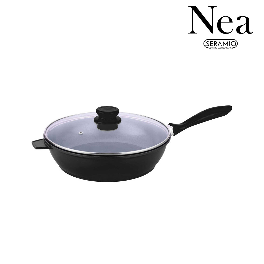 SQ Professional Nea Seramiq Die-Cast Saute Pan/ Black