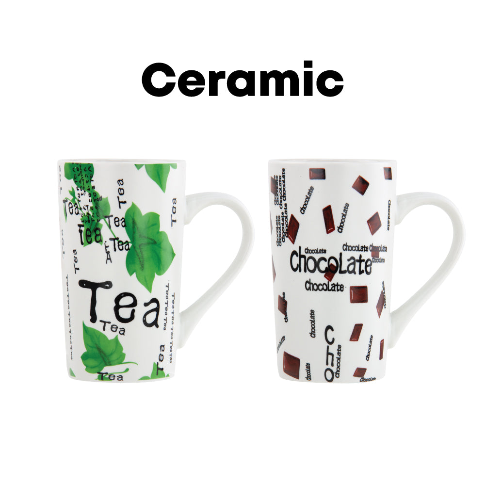 SQ Professional Tapered Ceramic Mug 4pcs Set
