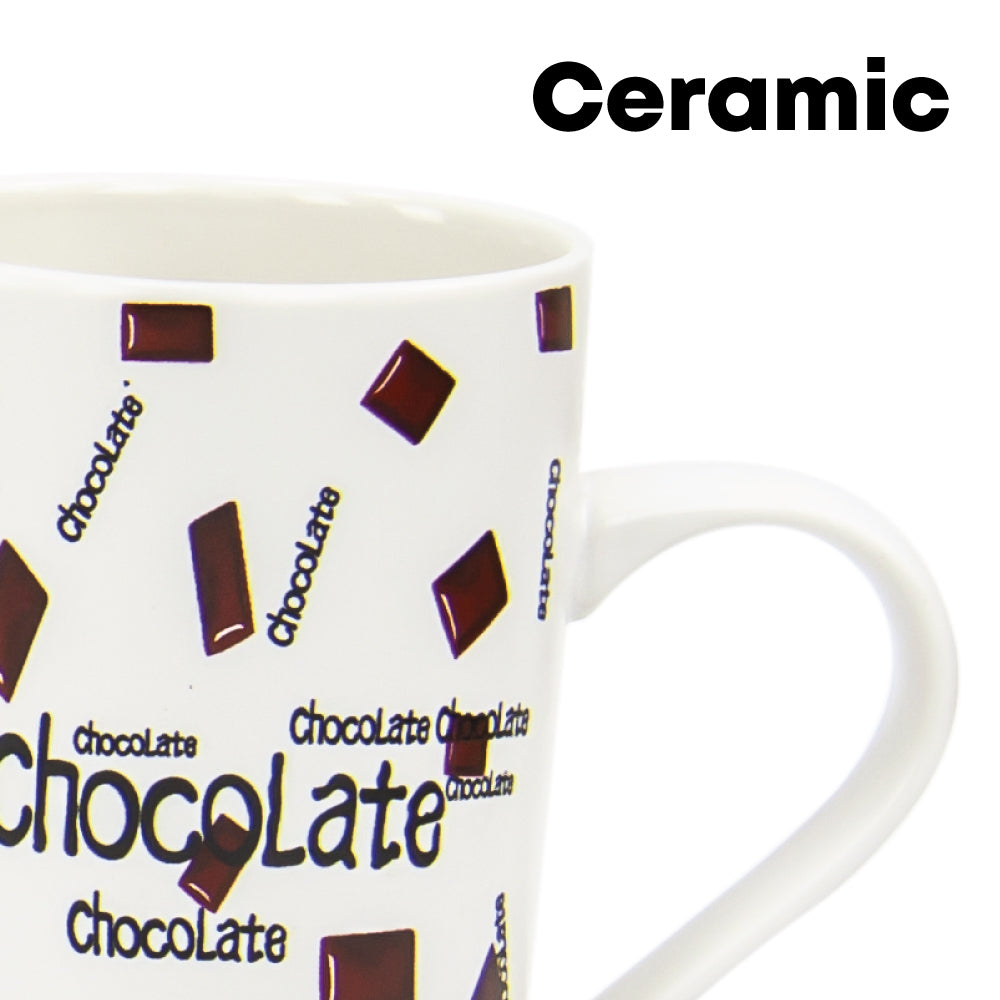 SQ Professional Tapered Ceramic Mug 4pcs Set