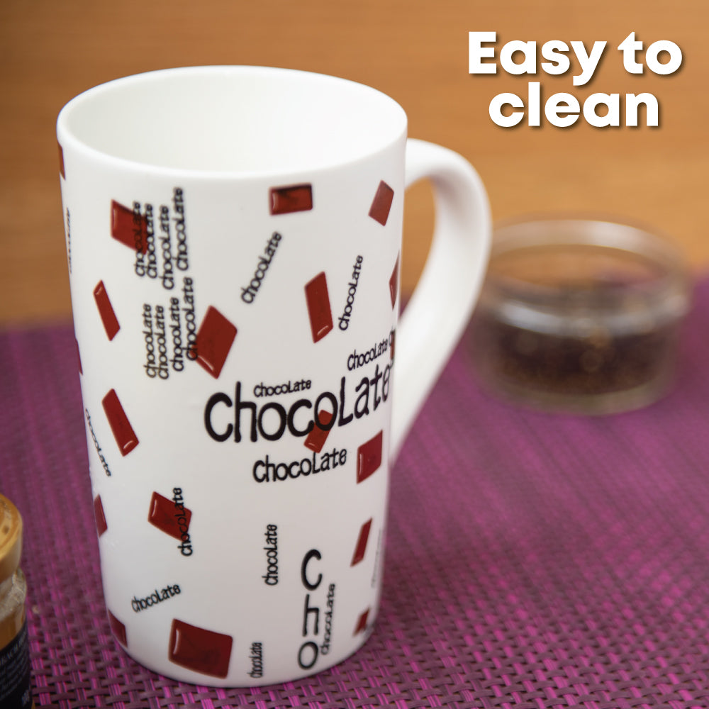 SQ Professional Tapered Ceramic Mug 4pcs Set