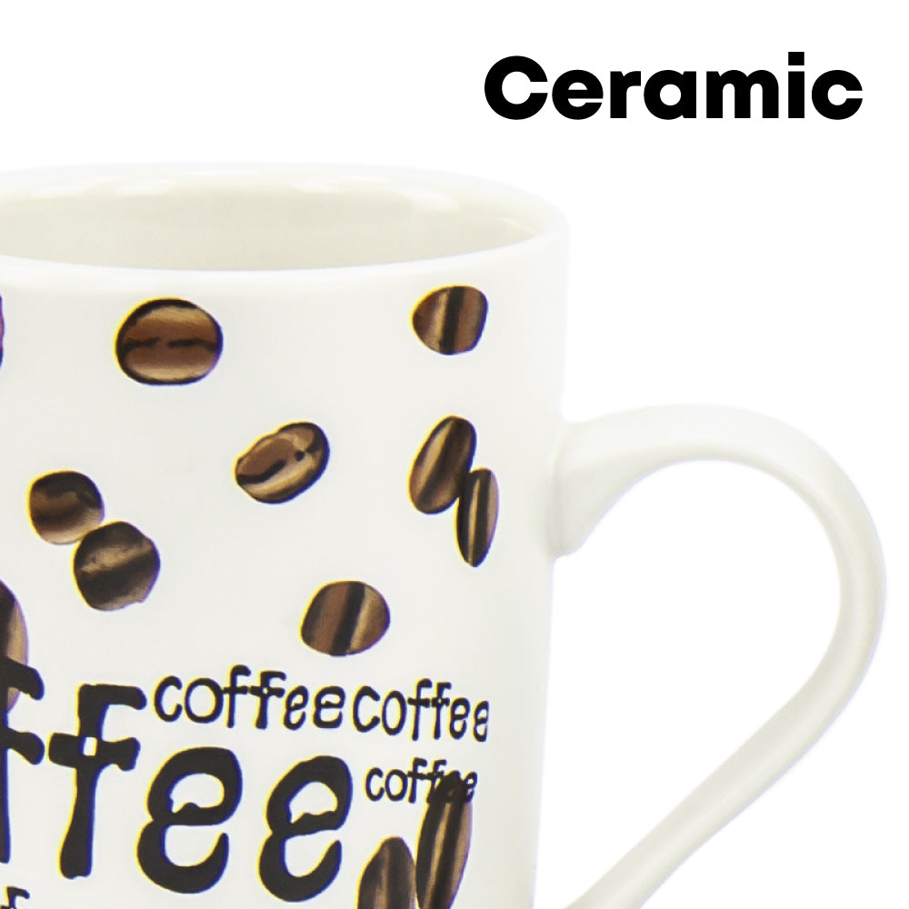 SQ Professional Tapered Ceramic Mug 4pcs Set
