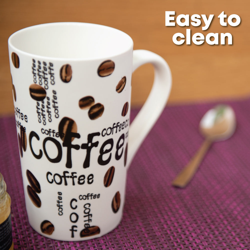 SQ Professional Tapered Ceramic Mug 4pcs Set