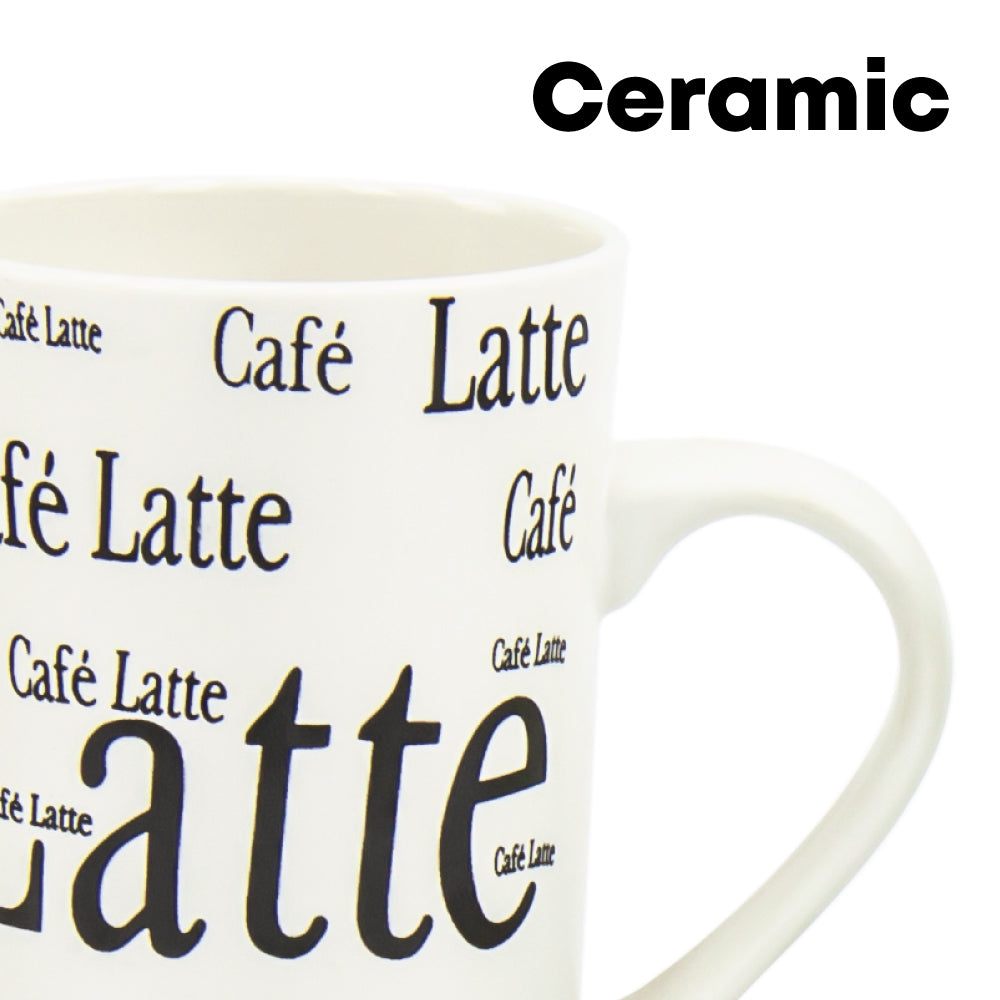 SQ Professional Tapered Ceramic Mug 4pcs Set