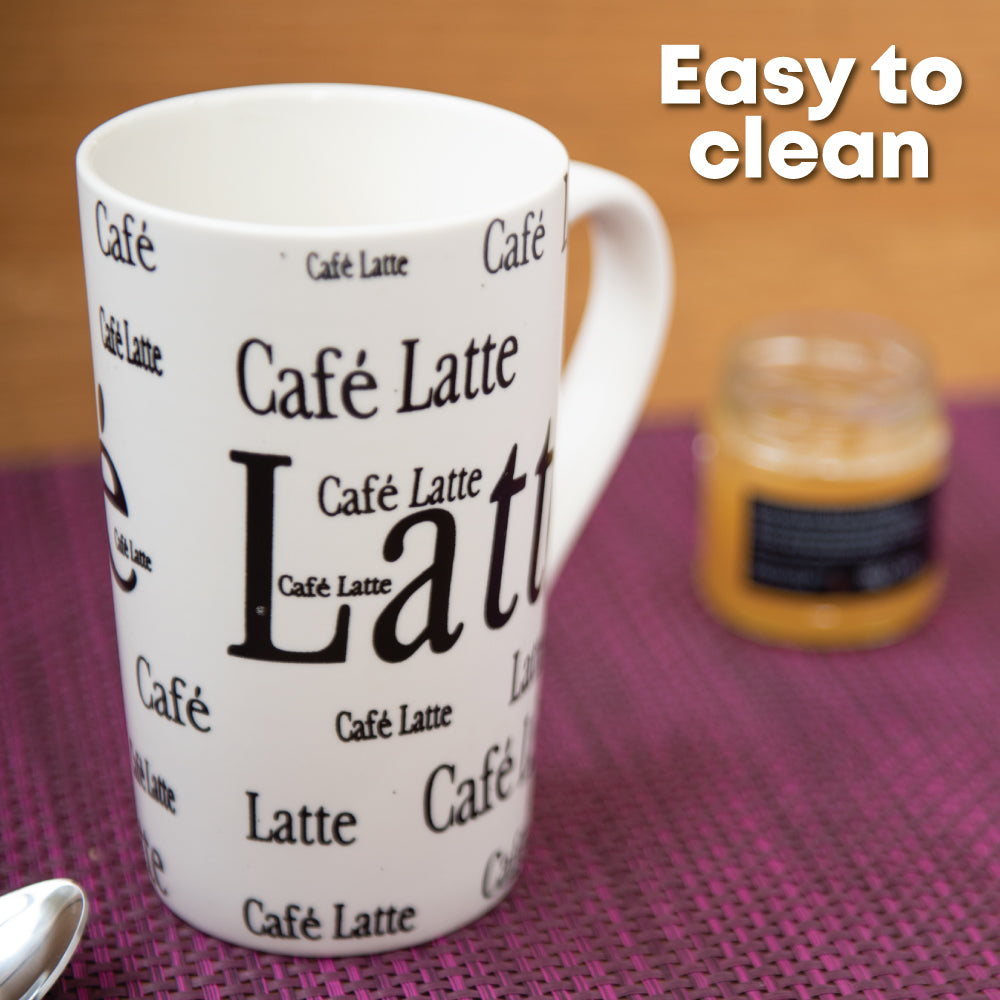 SQ Professional Tapered Ceramic Mug 4pcs Set