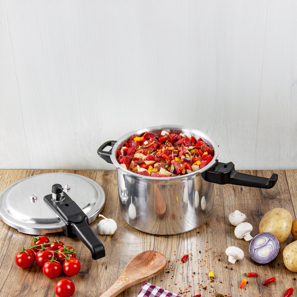 SQ Professional Aluminium Pressure Cooker Long Handle