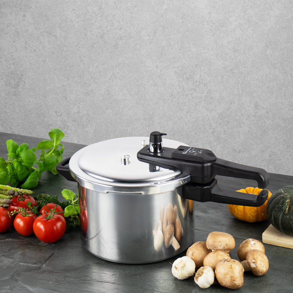 SQ Professional Aluminium Pressure Cooker Long Handle