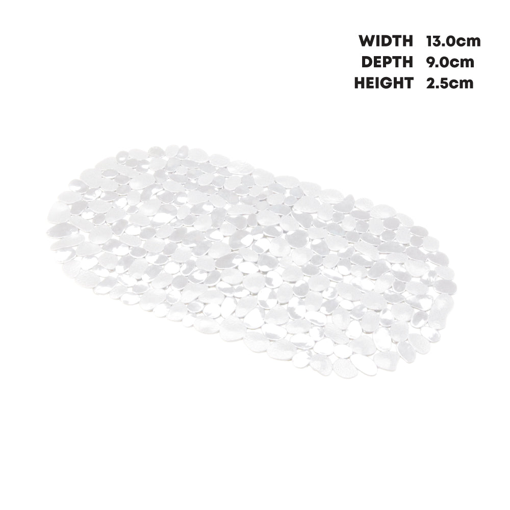 Durane Oval Bath Mat Pebbles