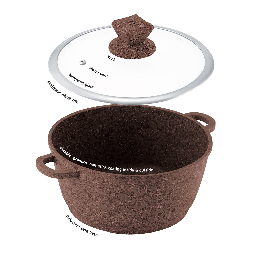SQ Professional Nessa Granum Die-Cast Stockpot Set 5pc