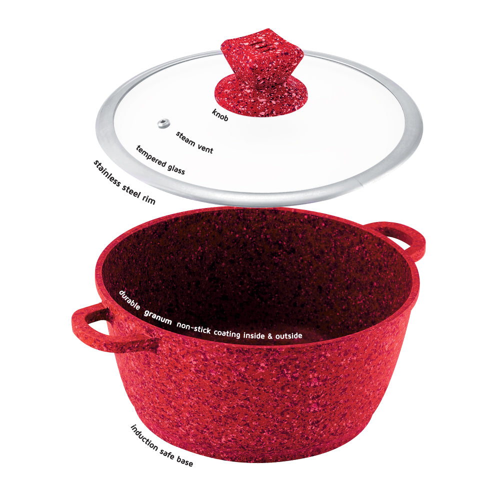 SQ Professional Nessa Granum Die-Cast Stockpot Set 5pc