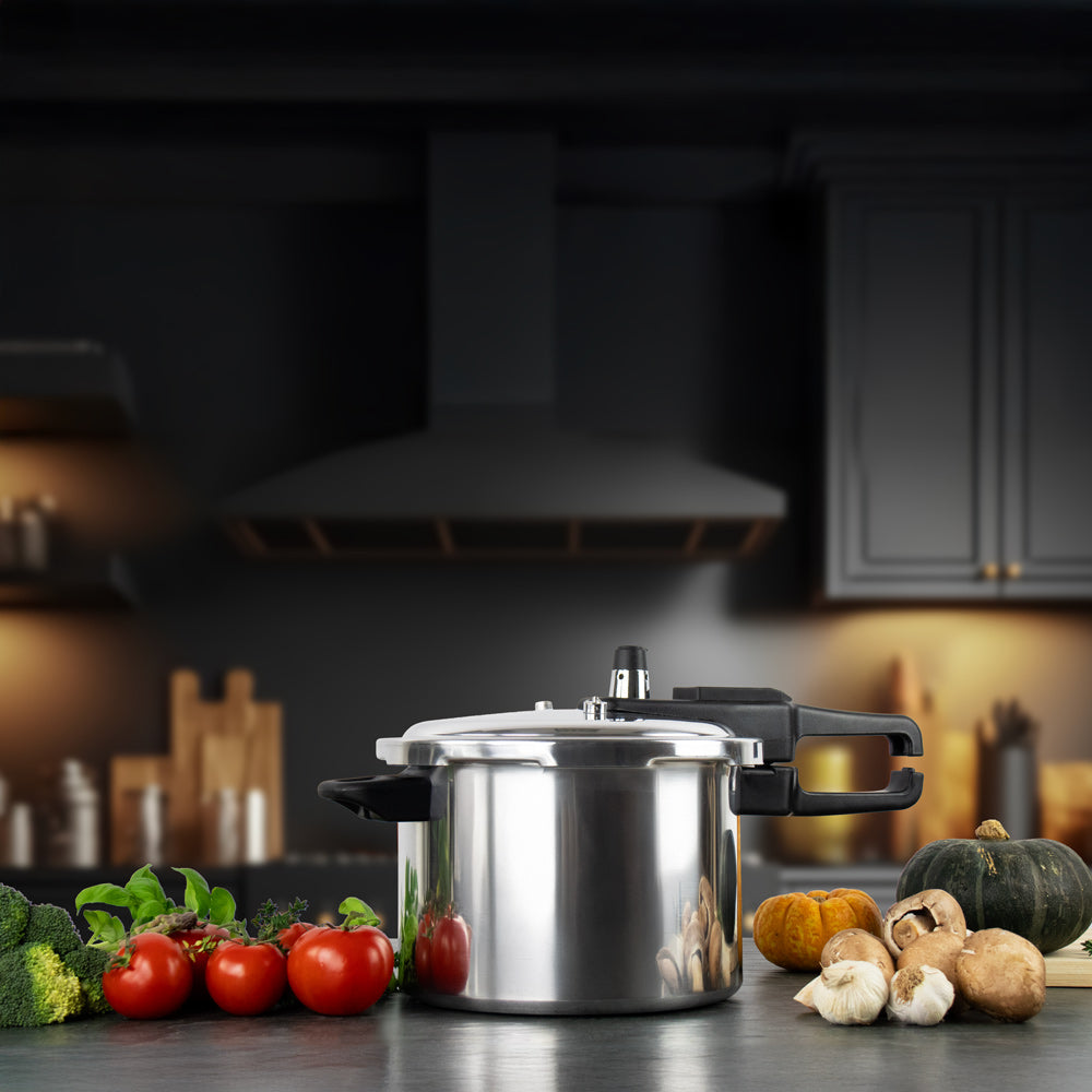 SQ Professional Aluminium Pressure Cooker Long Handle