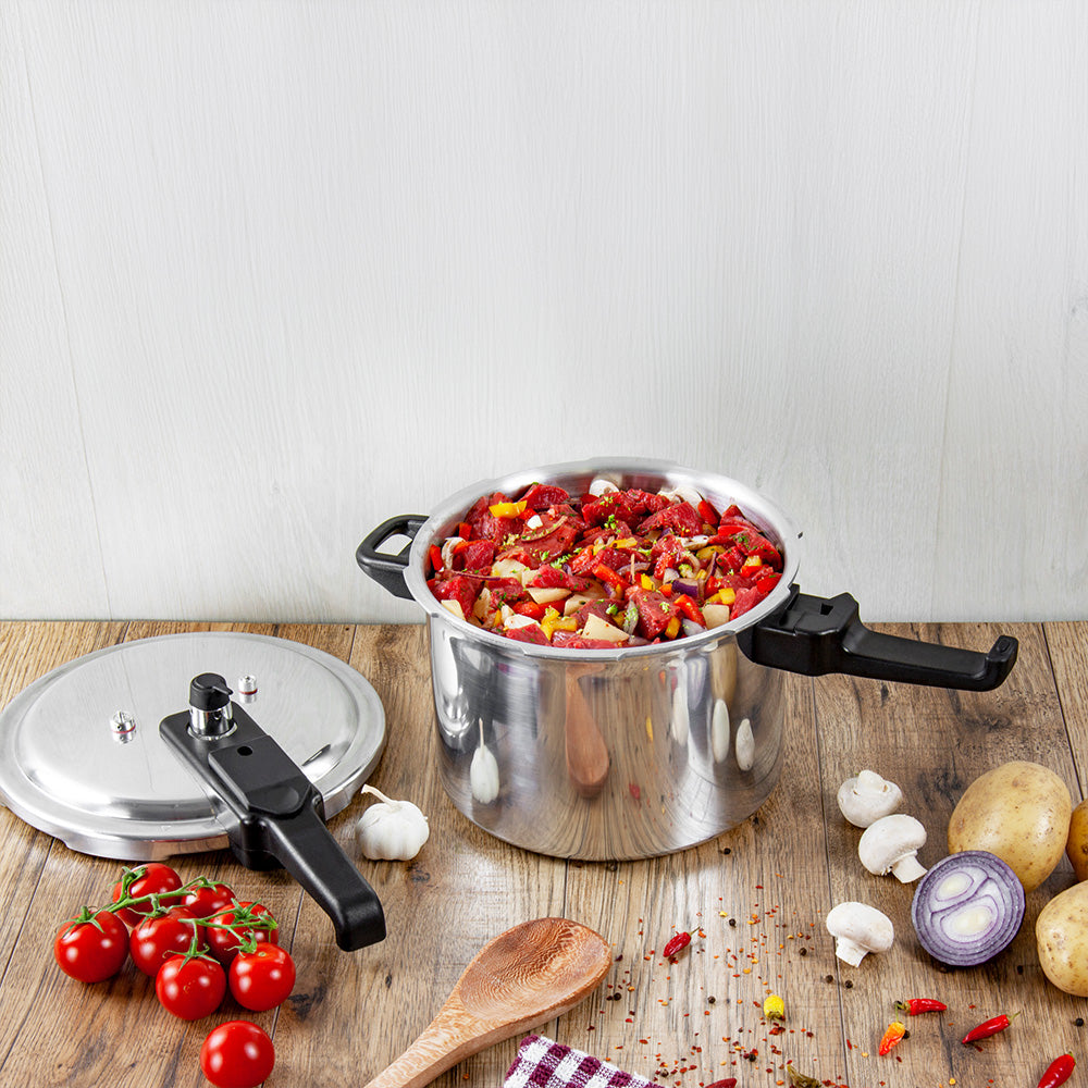 SQ Professional Aluminium Pressure Cooker Long Handle