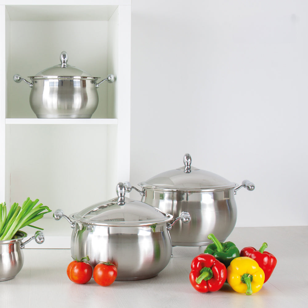 SQ Professional Lustro Stainless Steel Imperiale Casserole Set 6pc
