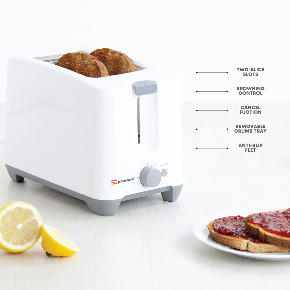 SQ Professional Blitz Plastic 2-slice Toaster