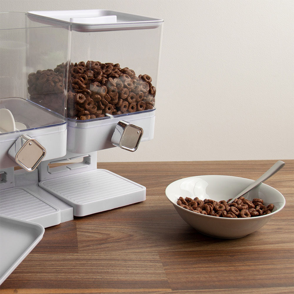 Durane Plastic Square Double Cereal Dispenser