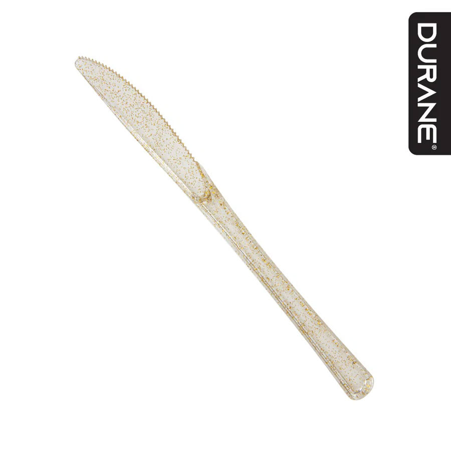 Durane Premium Party Cutlery Gold Glitter 20pc