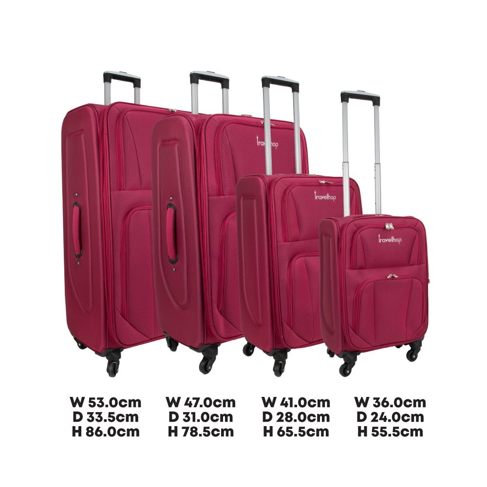 SQ Professional Travelhop Suitcase Set 4pc