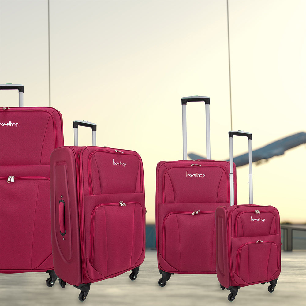 SQ Professional Travelhop Suitcase Set 4pc