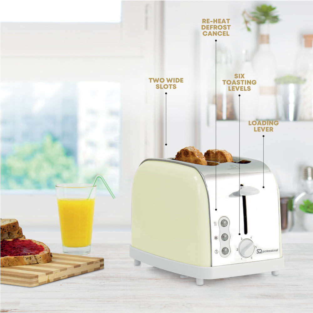 SQ Professional Dainty Breakfast Kettle and Toaster Set 2pc