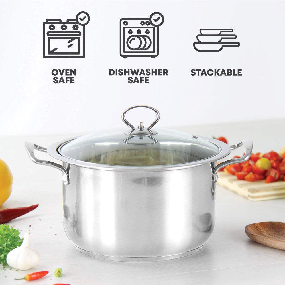 SQ Professional Gems Stainless Steel Stockpot Set 3pc