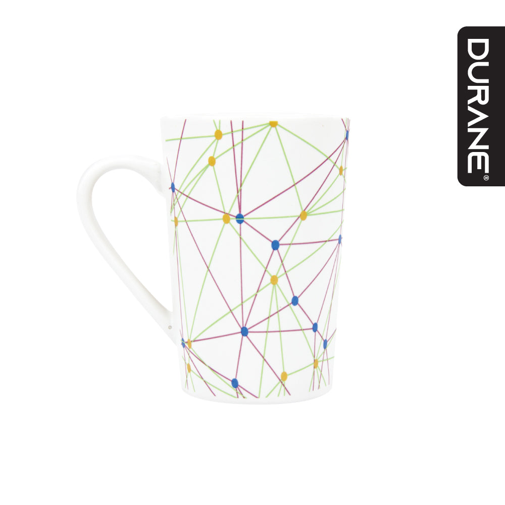Durane Geometry 400ml Ceramic Mug 4pc Set