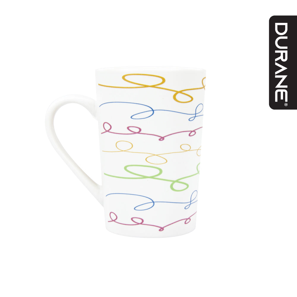 Durane Geometry 400ml Ceramic Mug 4pc Set