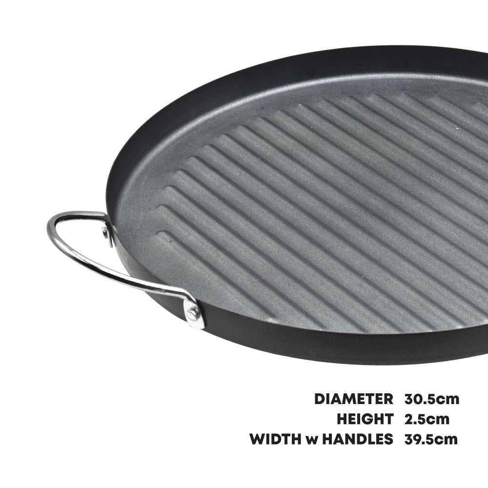 Durane Round Non Stick Grill with Handles