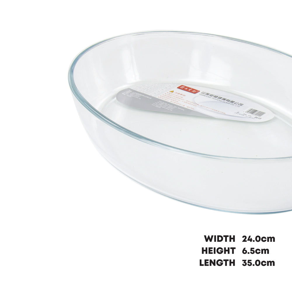 Durane Oval Tempered Glass Roaster