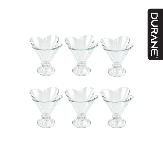 Durane Glass Ice Cream Cup Set 6pc