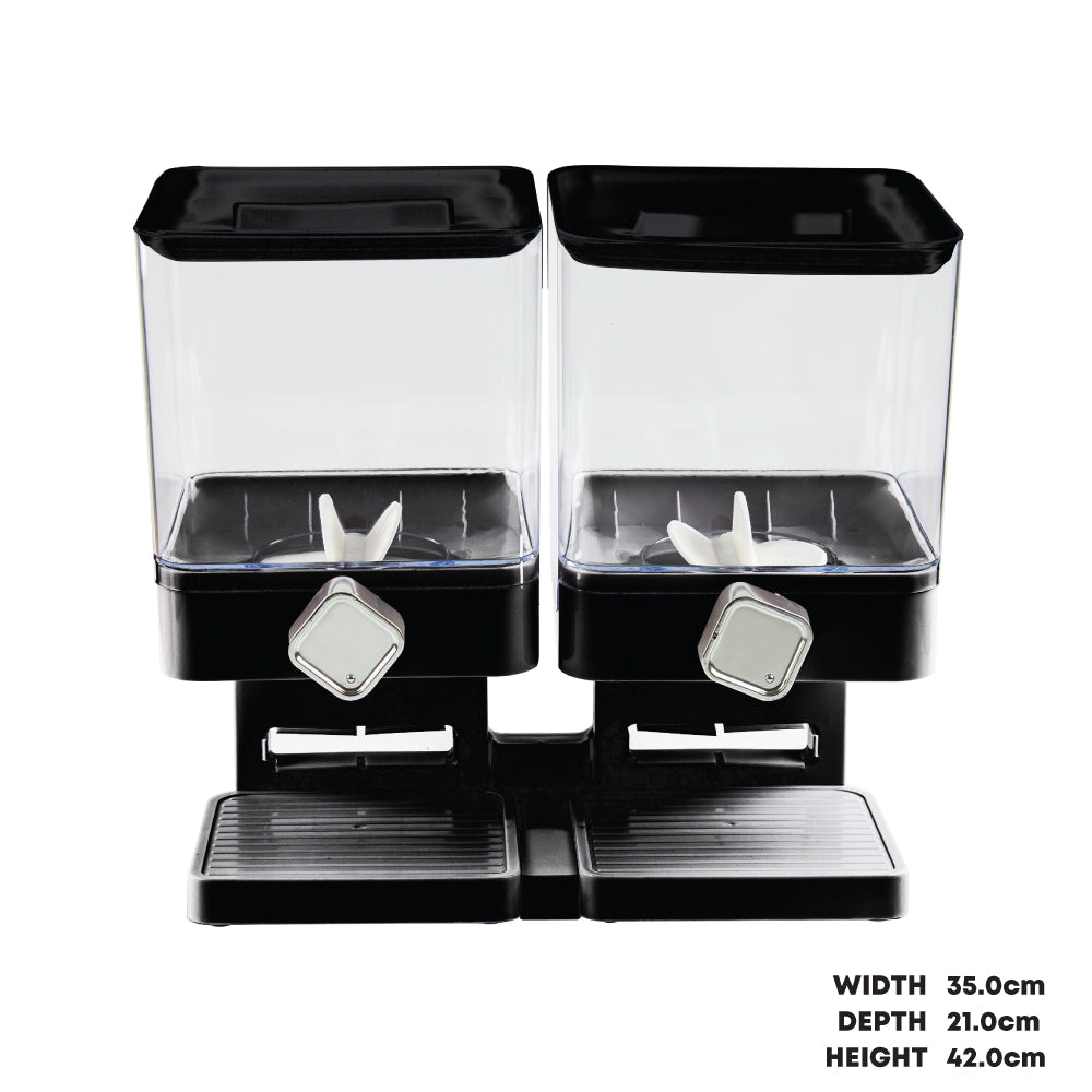 Durane Plastic Square Double Cereal Dispenser