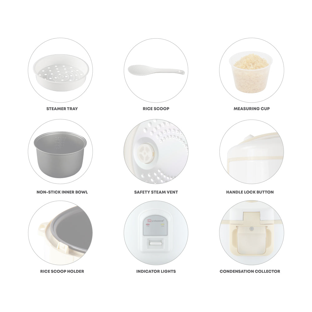 SQ Professional Blitz Rice Cooker/ 2.8L - www.bargainshack.co.uk