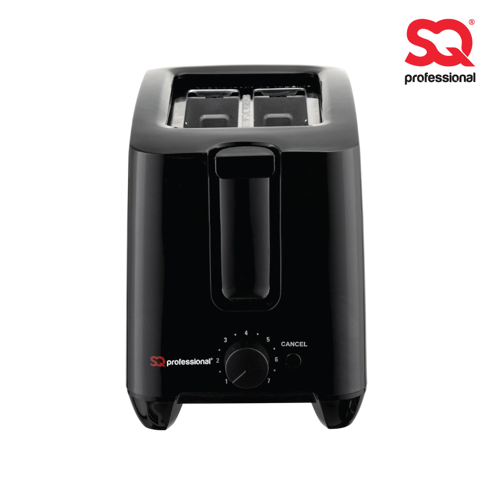 SQ Professional Blitz Plastic Two Slot Toaster/ 750W/ Black - www.bargainshack.co.uk