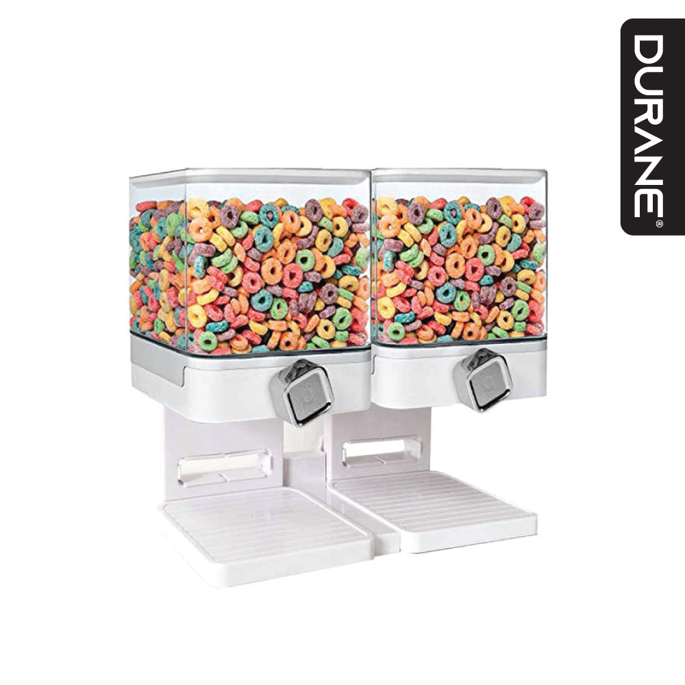 Durane Plastic Square Double Cereal Dispenser